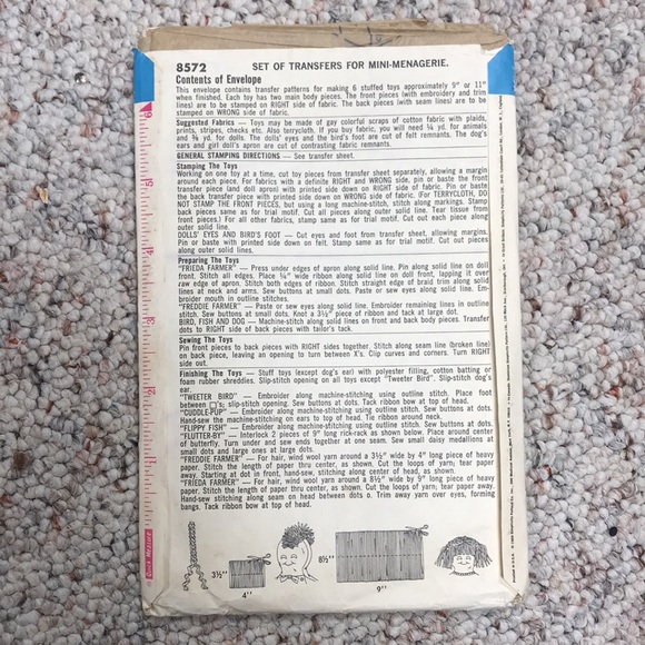 Vintage doll patterns - Picture 7 of 7